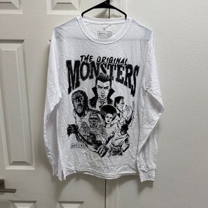 Universal White Long Sleeve Tee - The Original Monsters